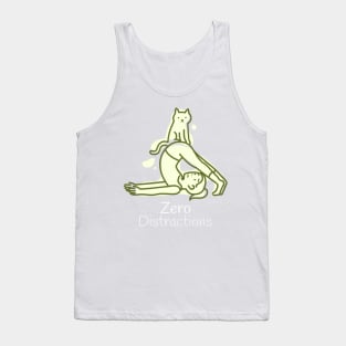 Cat and Yoga Zero Distractions Tank Top